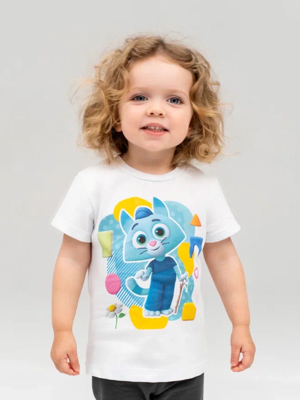 Футболка Мультикидз ФТ0101Цветняшки/Котенок - фото 1