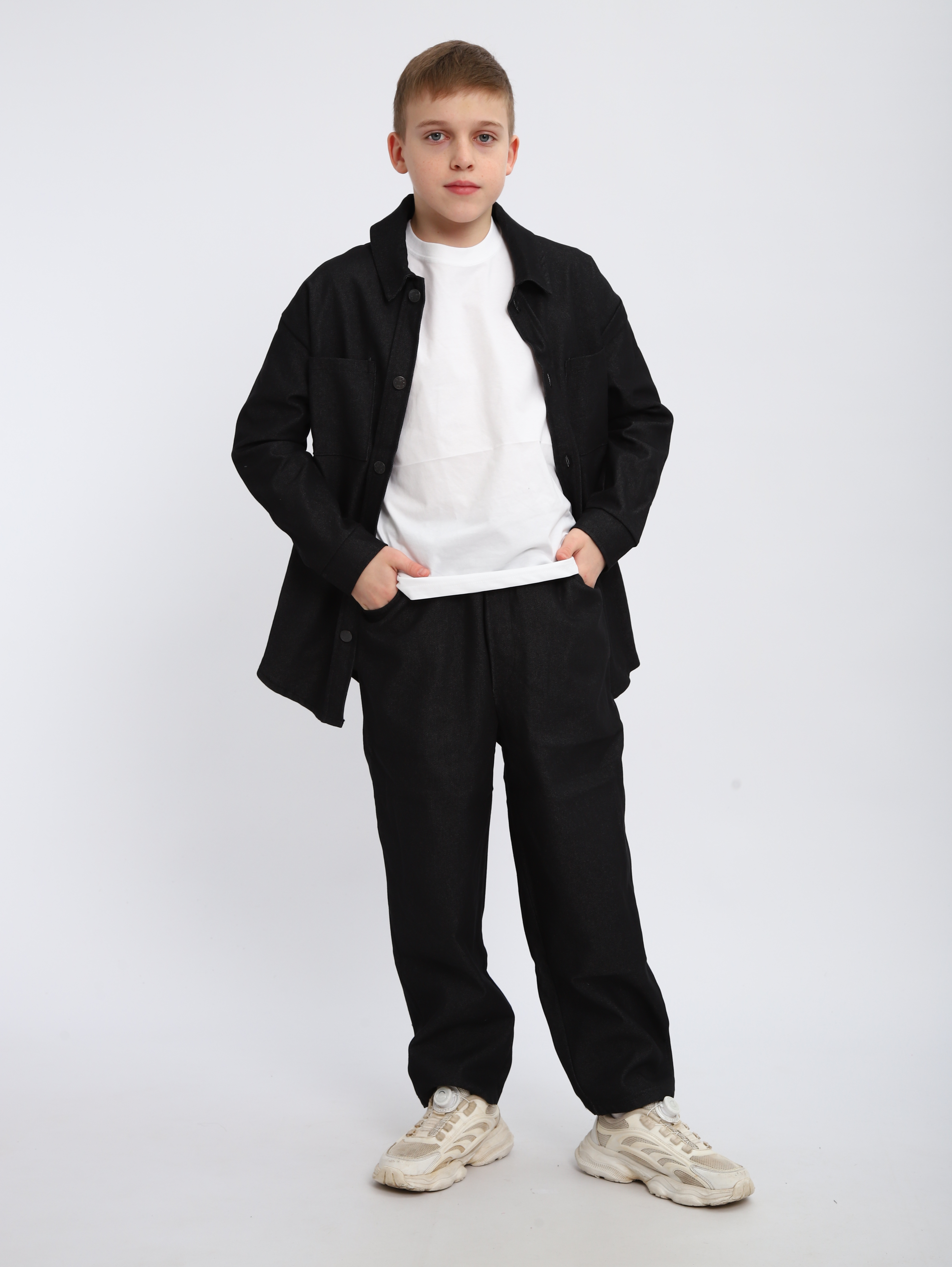 Костюм ЛАДОШКИ Комплект Деним черный - фото 4