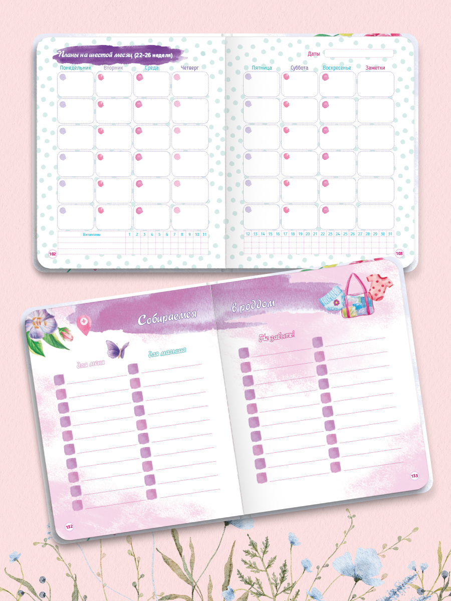 Ежедневник Проф-Пресс Дневник будущей мамы 80 лист. - фото 6