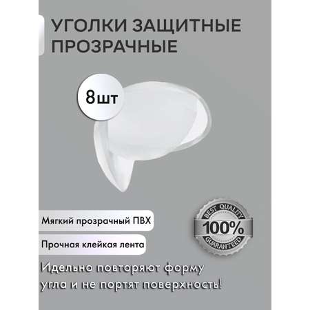 Набор накладок на углы OMG круглые 8 шт