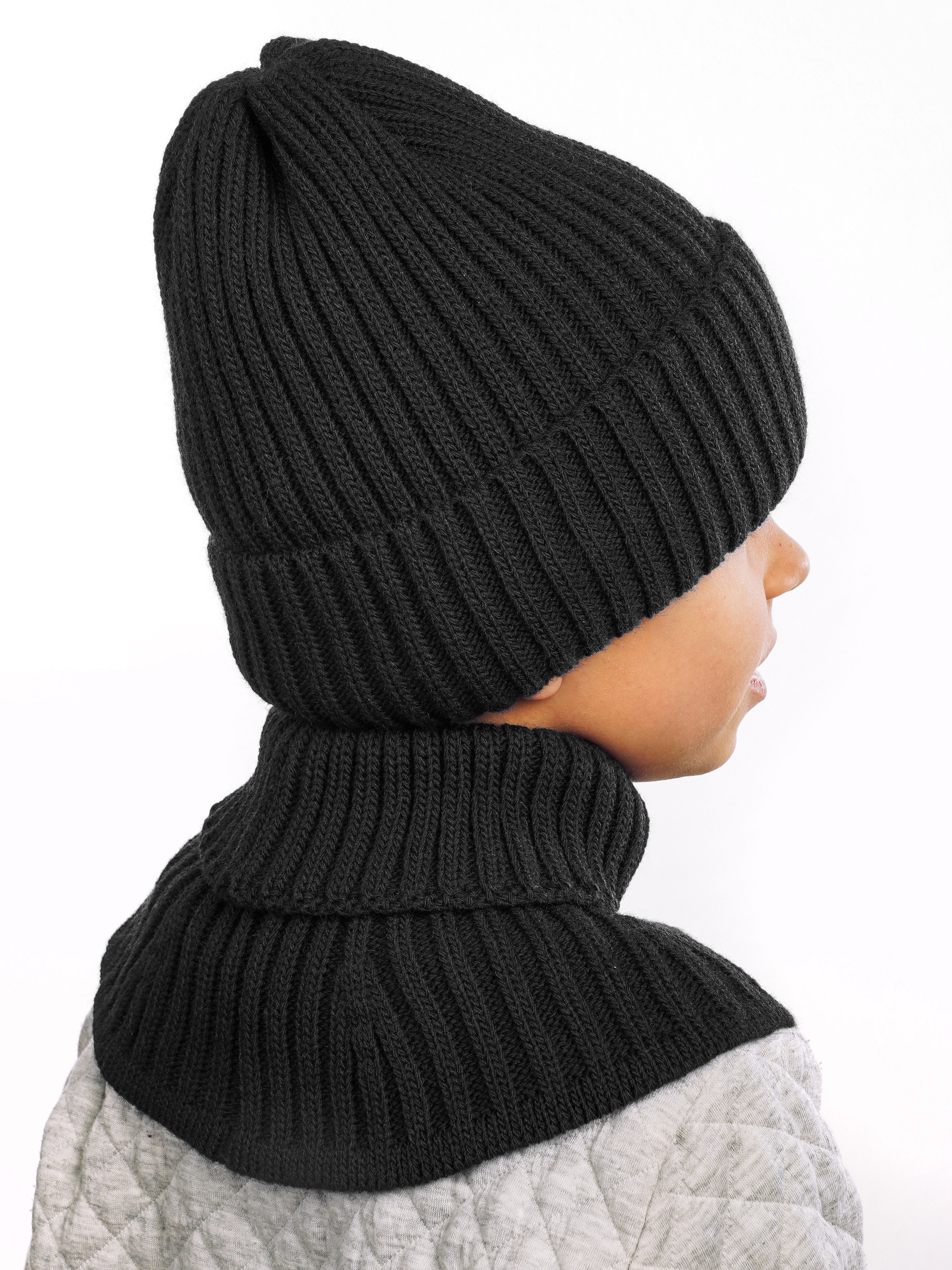 Шапка и снуд ПриКиндер U-W_233979 Цвет: Черный - фото 9