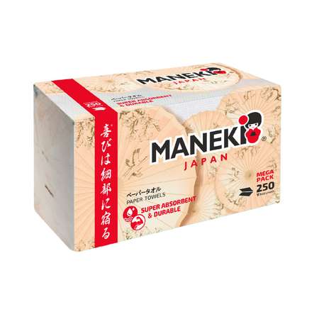 Бумажные полотенца Maneki 250 шт.