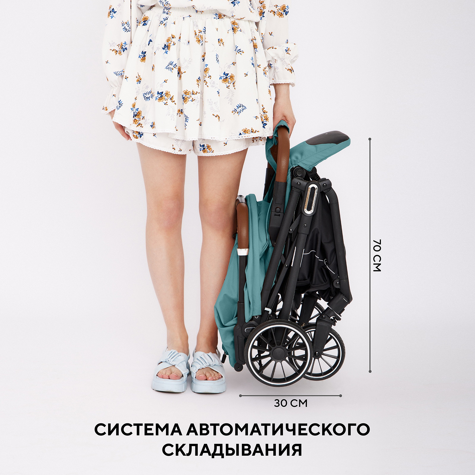 Коляска прогулочная Rant Basic Joy зеленый - фото 11