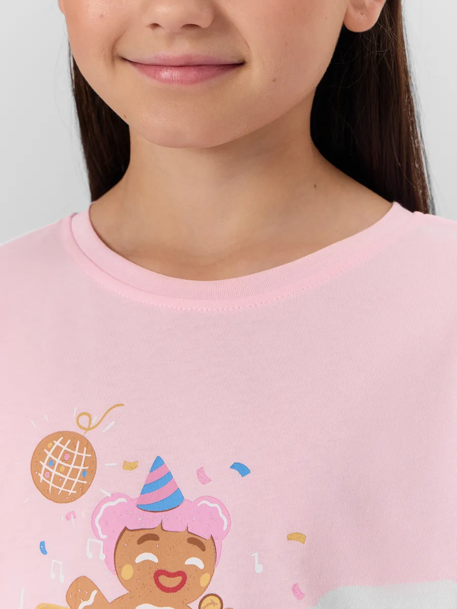 Пижама Mark Formelle (Марк Формэль) 567755/розовая сказка +печенье на розовом - фото 6