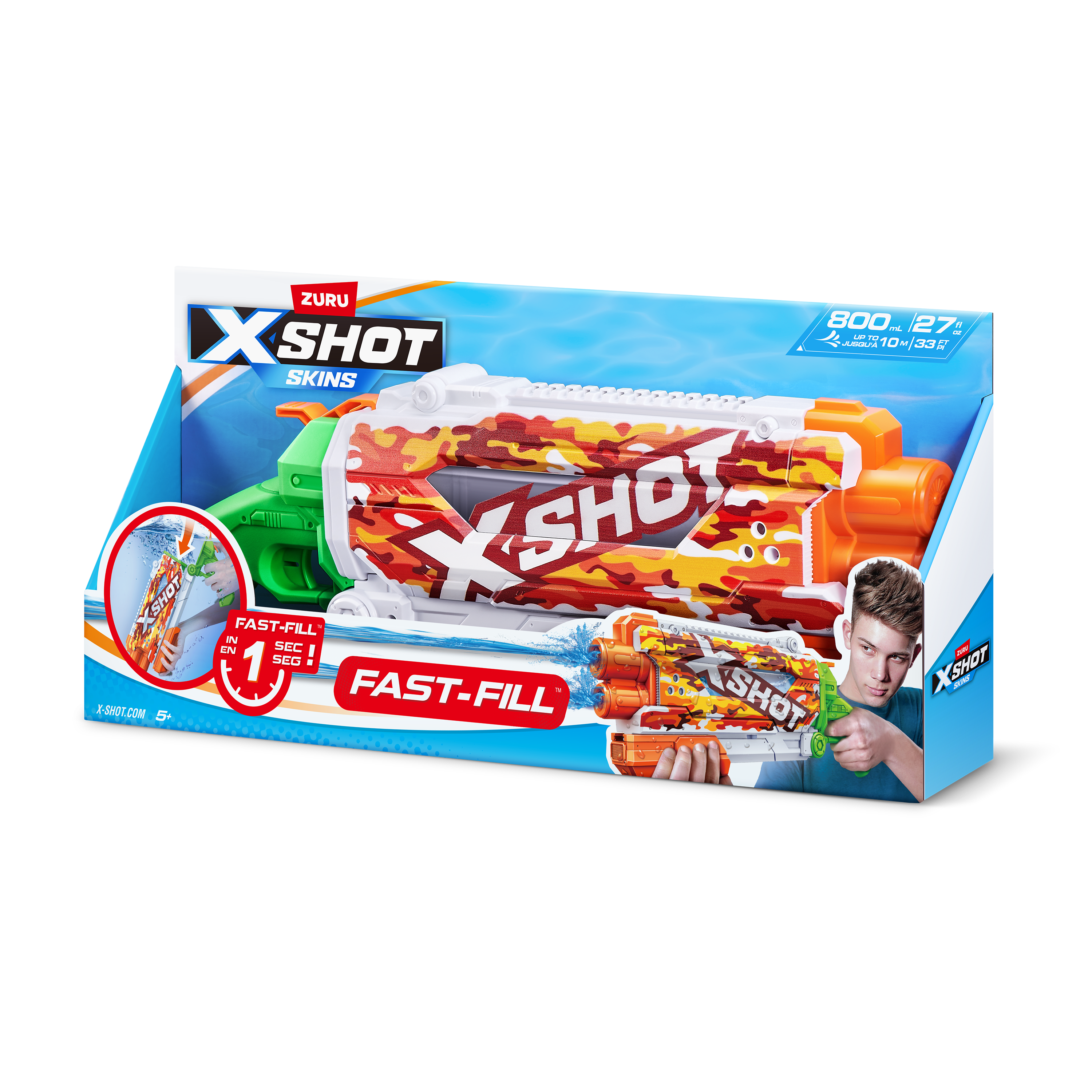 Бластер водный Zuru XSHOT  Skins Памп - фото 9