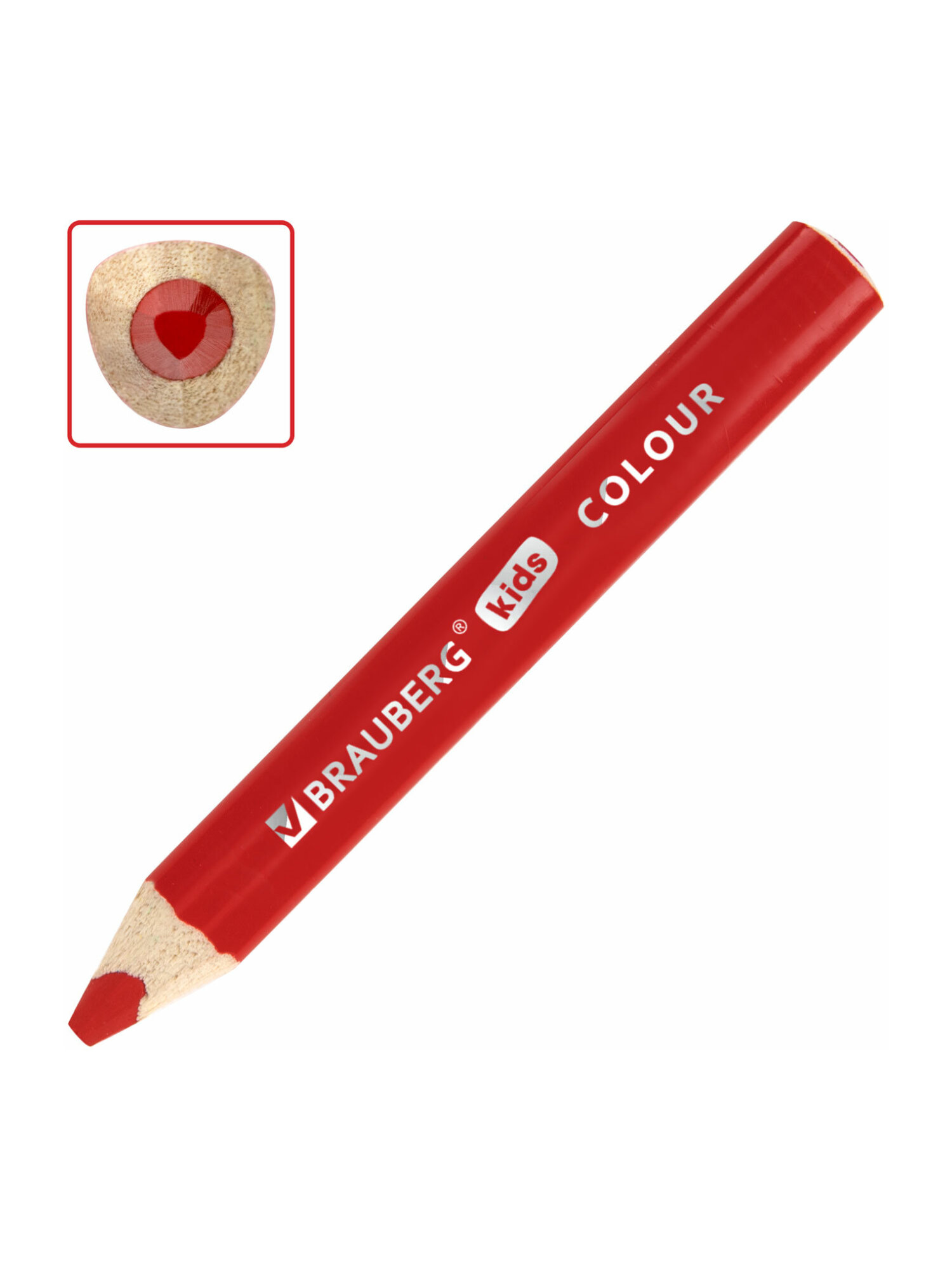 Карандаши цветные Brauberg 12 шт. - фото 4