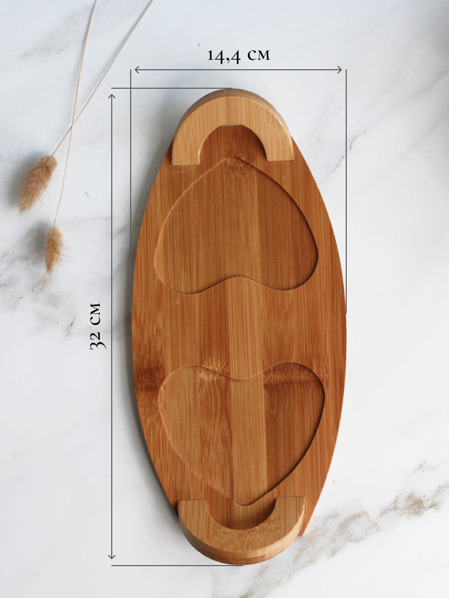 Набор салатников Balsford фарфоровых 2 шт по 500 мл в форме сердца на подставке - фото 6