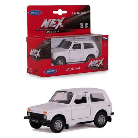 Автомобиль Welly LADA Niva белый 1:38