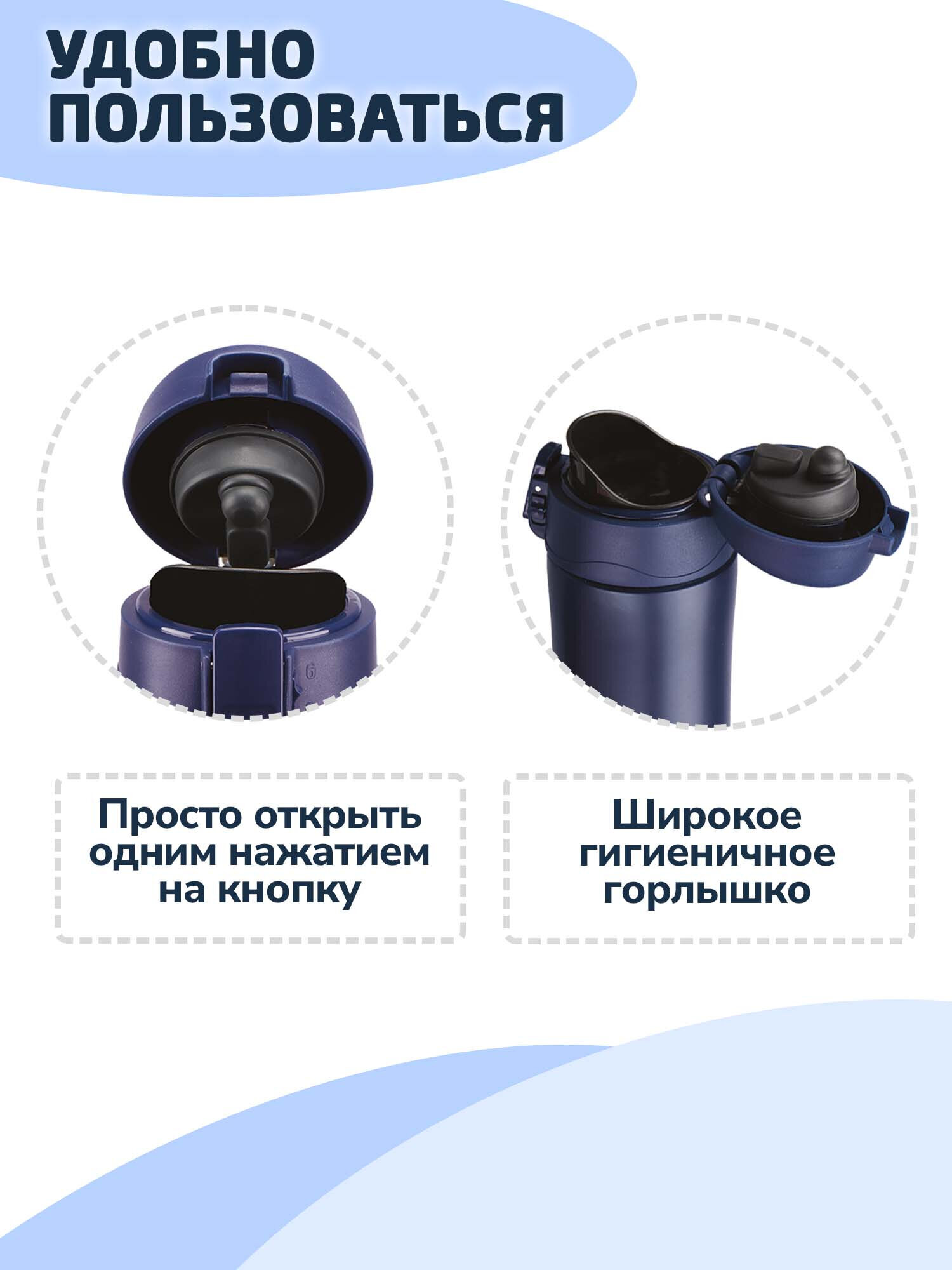 Термокружка Лайма с двойной стенкой из нержавеющей стали - фото 3