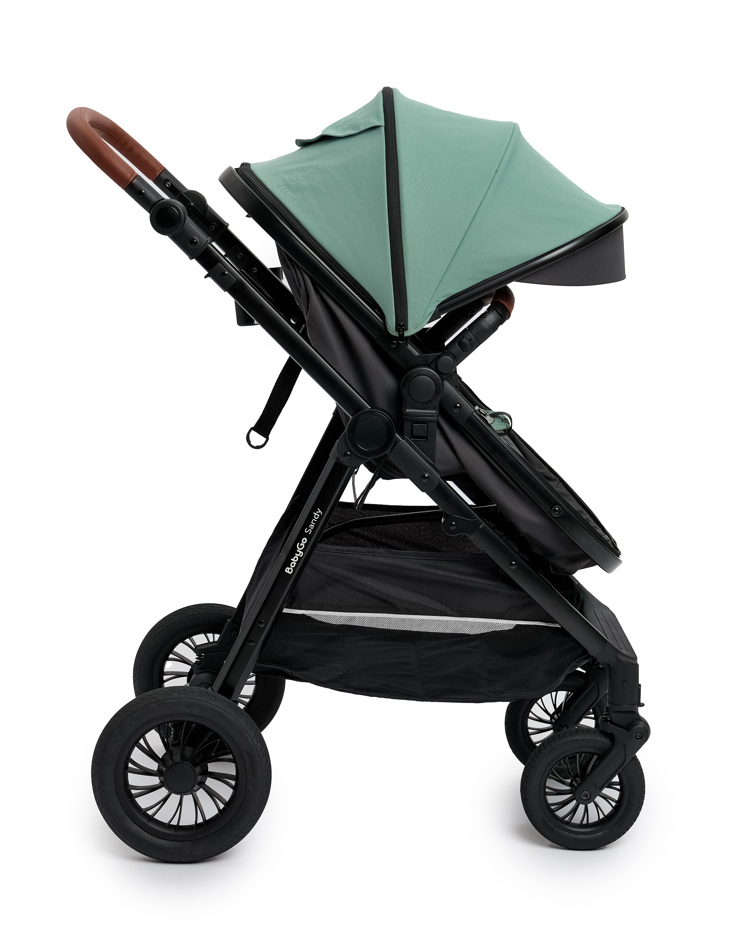 Коляска 2в1 BabyGo Sandy бирюзовый - фото 16