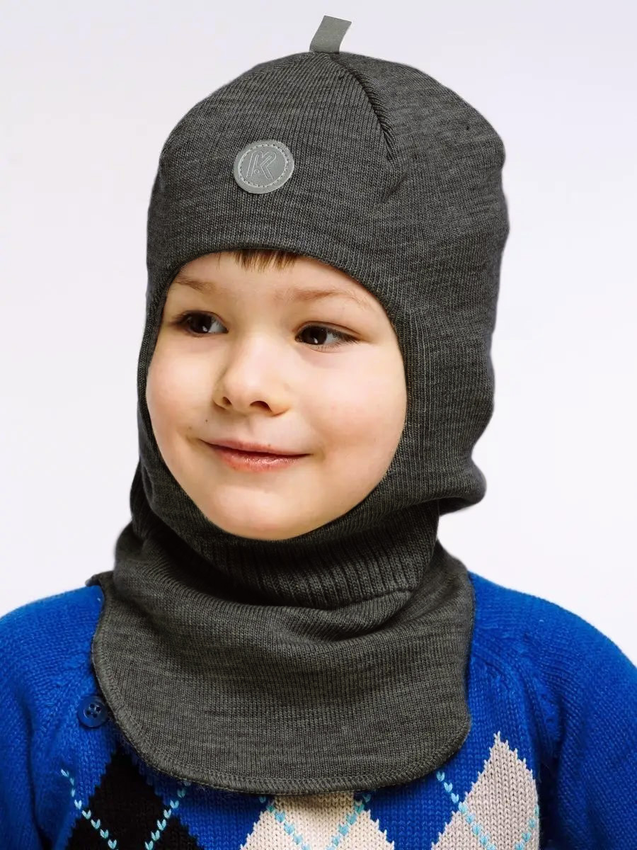 Шапка-шлем ПриКиндер U-Sp22547 Цвет: Графит - фото 3