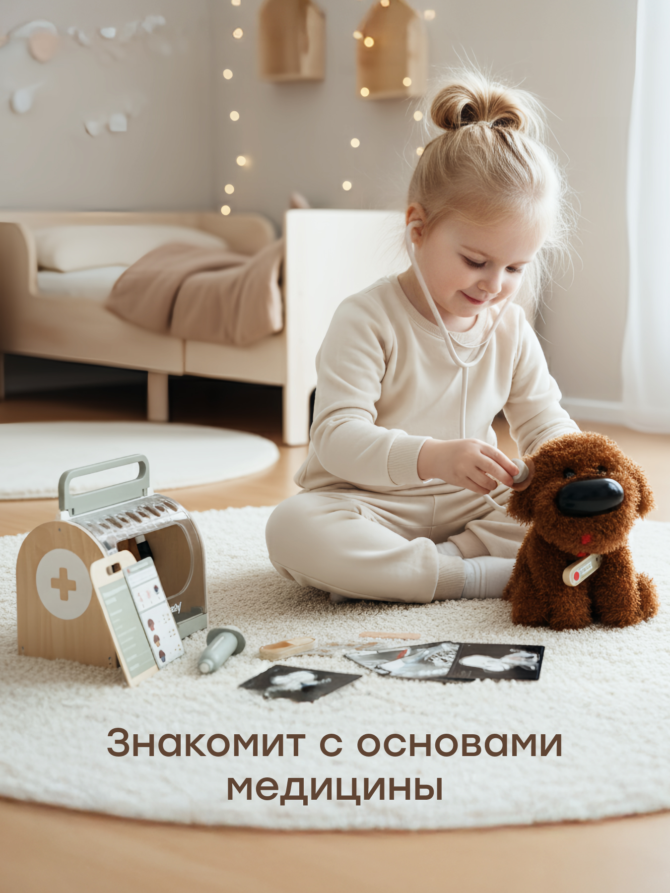 Игрушка Happy Baby Доктор Clinic Zoo Собачка 13 предм. - фото 3