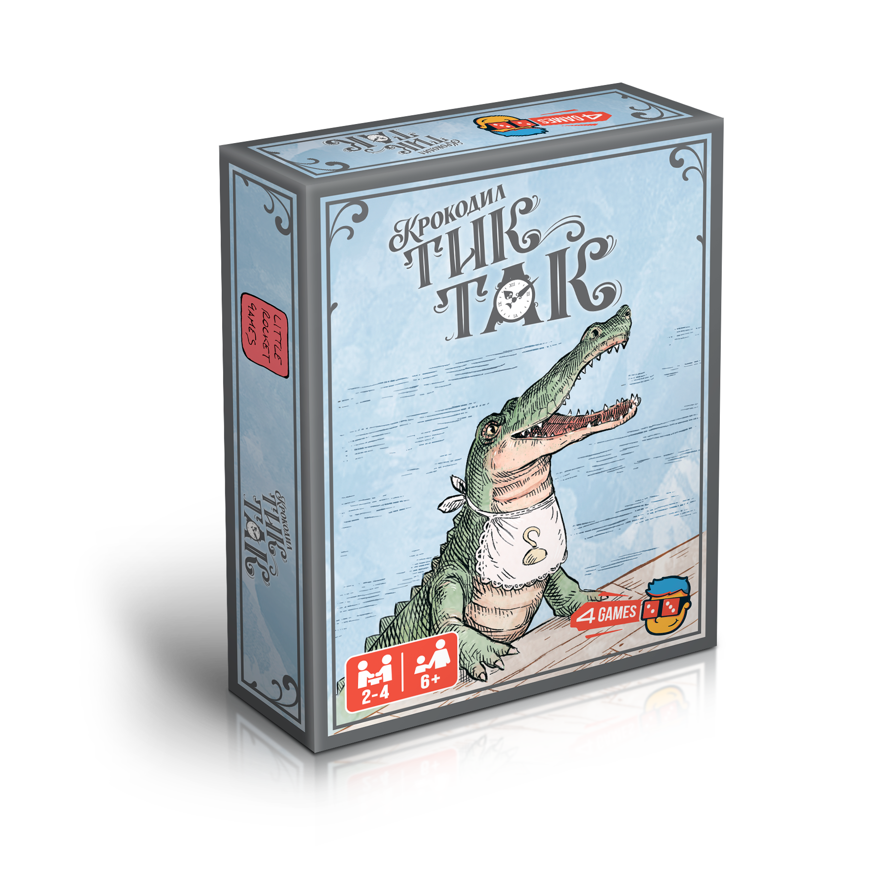Настольная игра 4GAMES Крокодил Тик-Так - фото 1