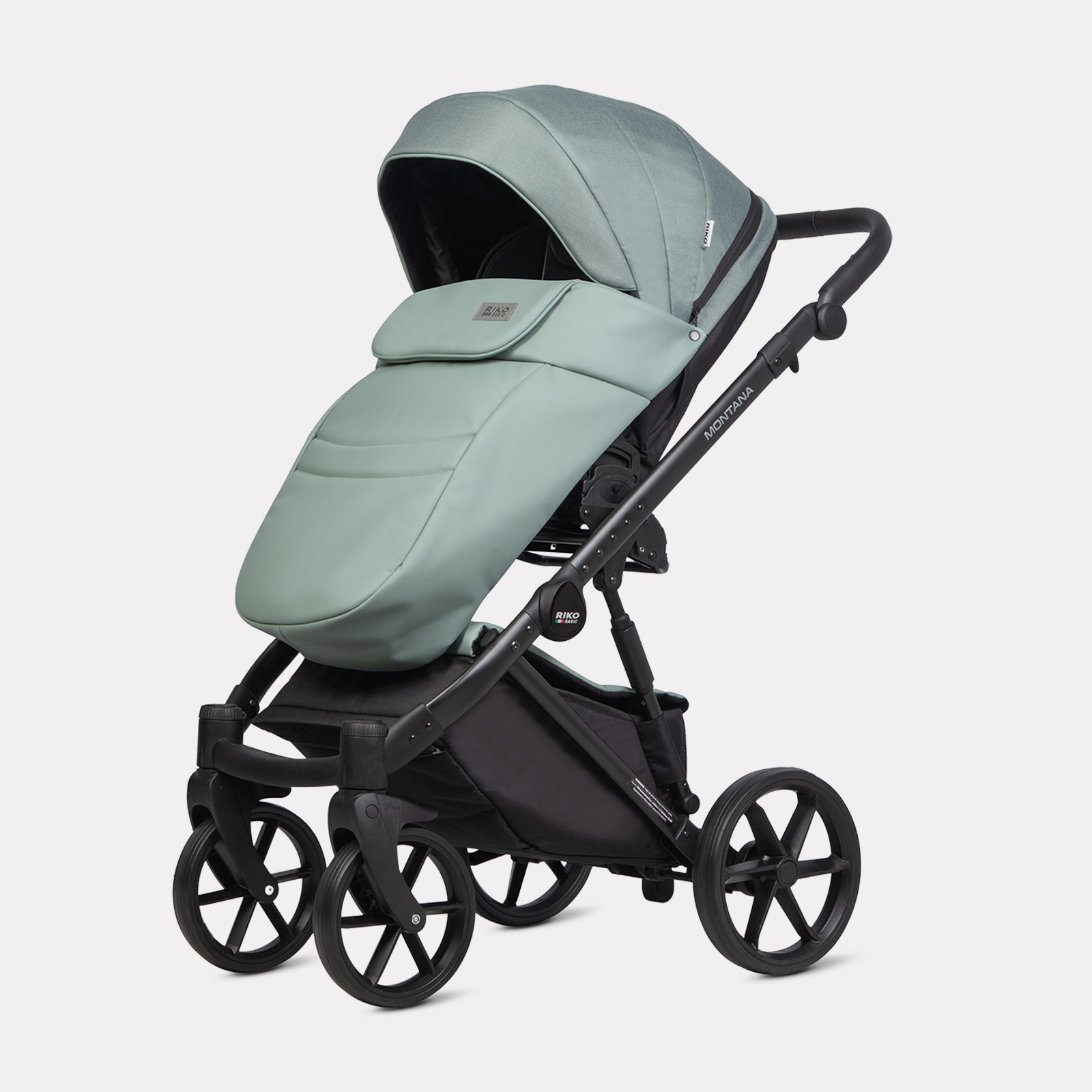 Коляска 3в1 Riko Basic Montana Plus зеленый - фото 5