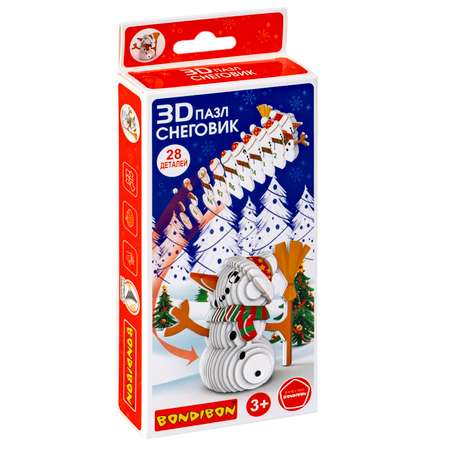 Пазл Bondibon Снеговик 3D