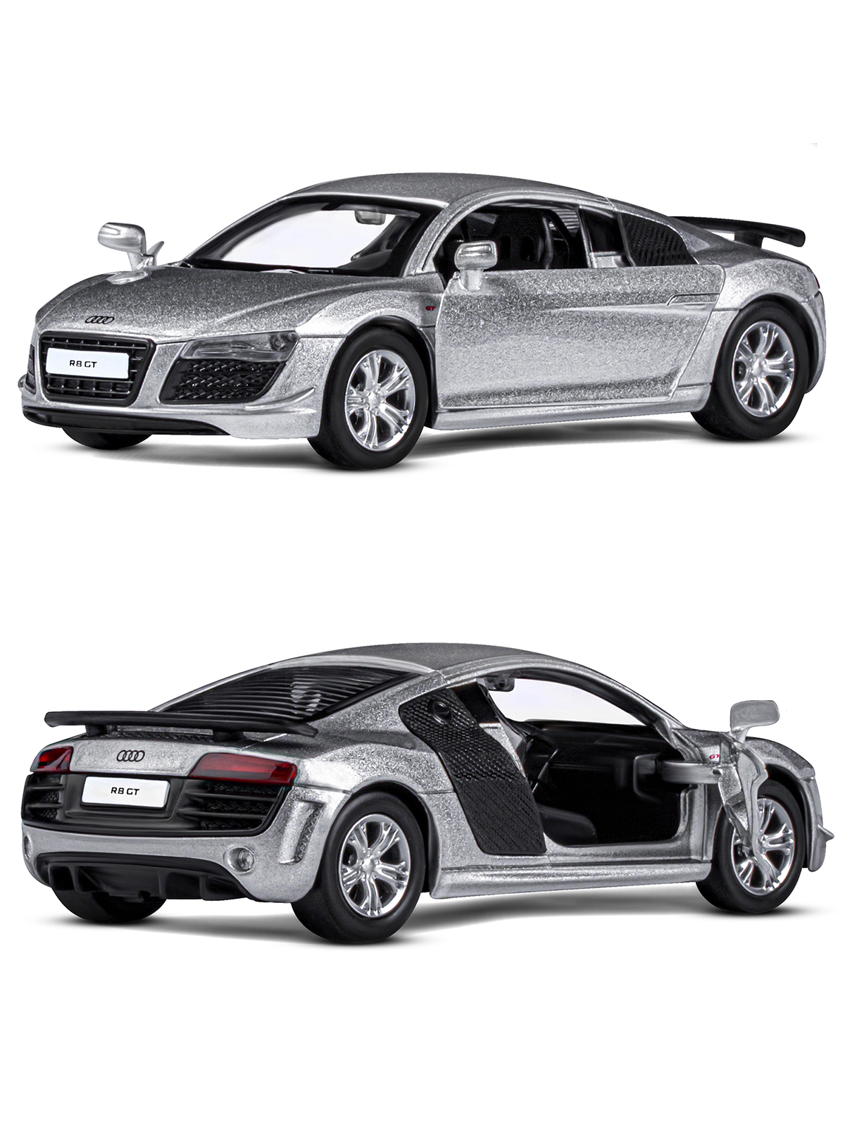 Автомобиль АВТОпанорама Audi R8 GT 1:43 JB1200138 - фото 7
