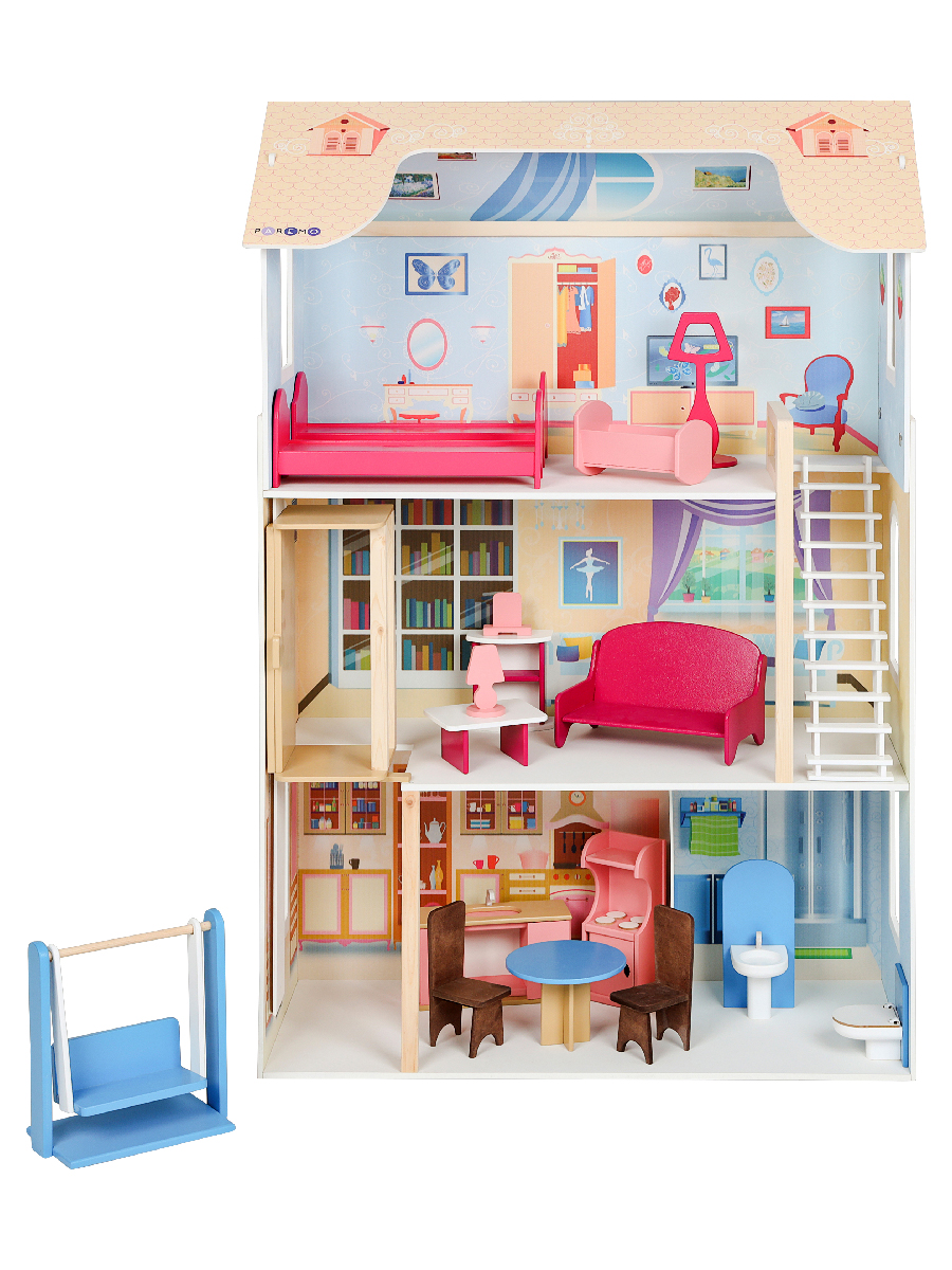 Домик для кукол PAREMO 120 см с мебелью PD315-03 - фото 25