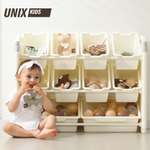 Стеллаж для игрушек UNIX Kids Ocean в детскую пластиковый 10 ящиков