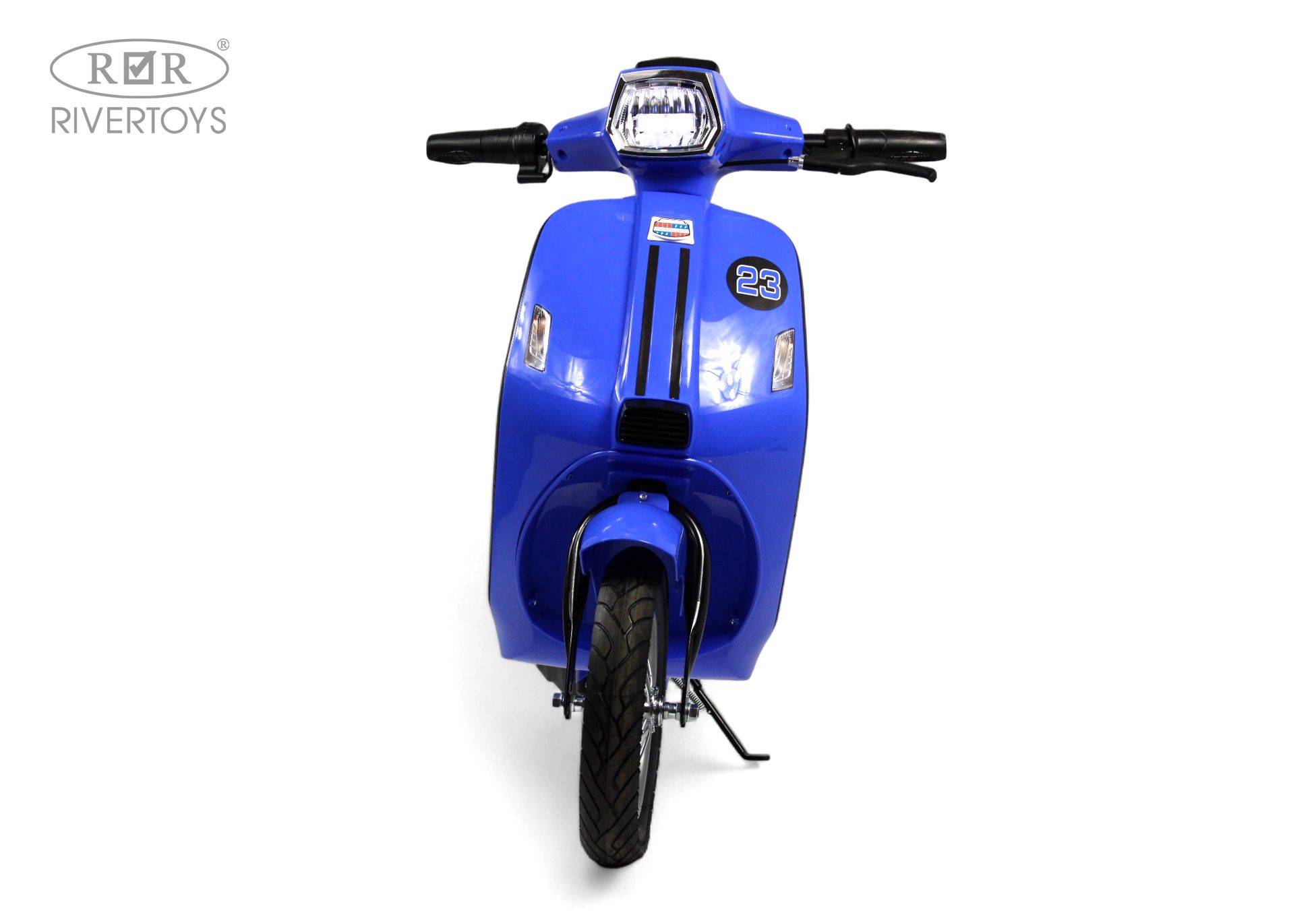 Электромотоцикл RIVERTOYS A111AA-MOTO-BLUE - фото 2
