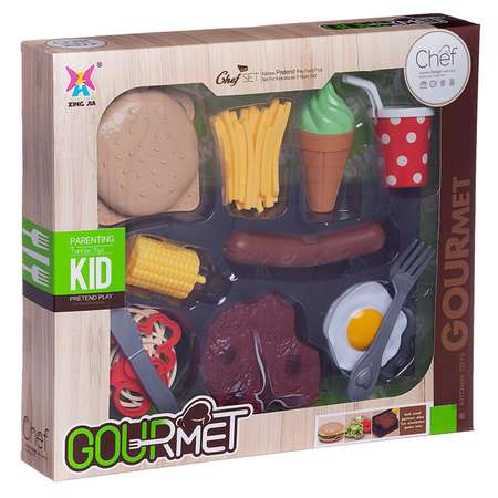 Игровой набор Abtoys продукты, прилавок, касса, тележки и корзинки