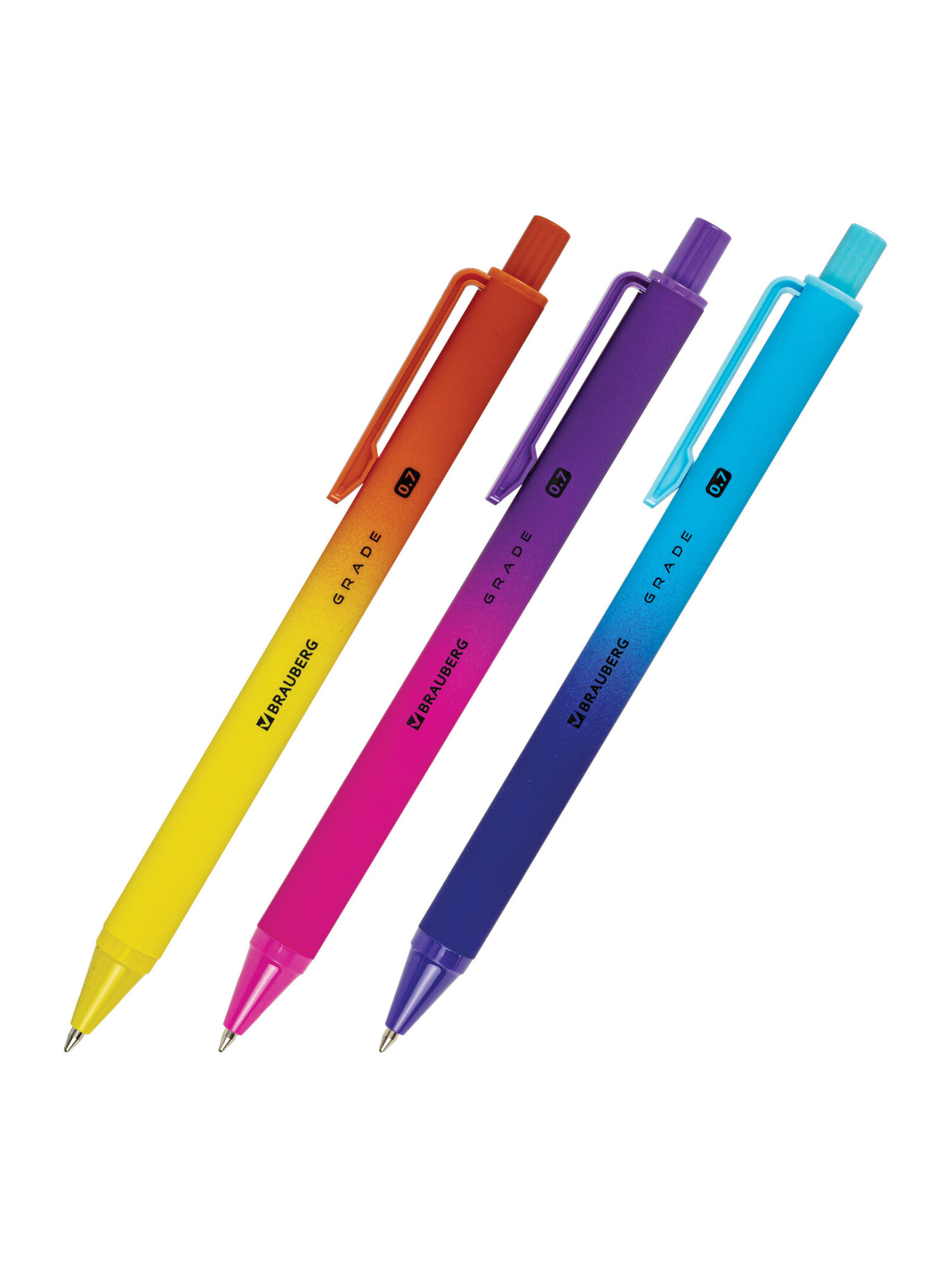 Ручка шариковая Brauberg 3 шт. - фото 6