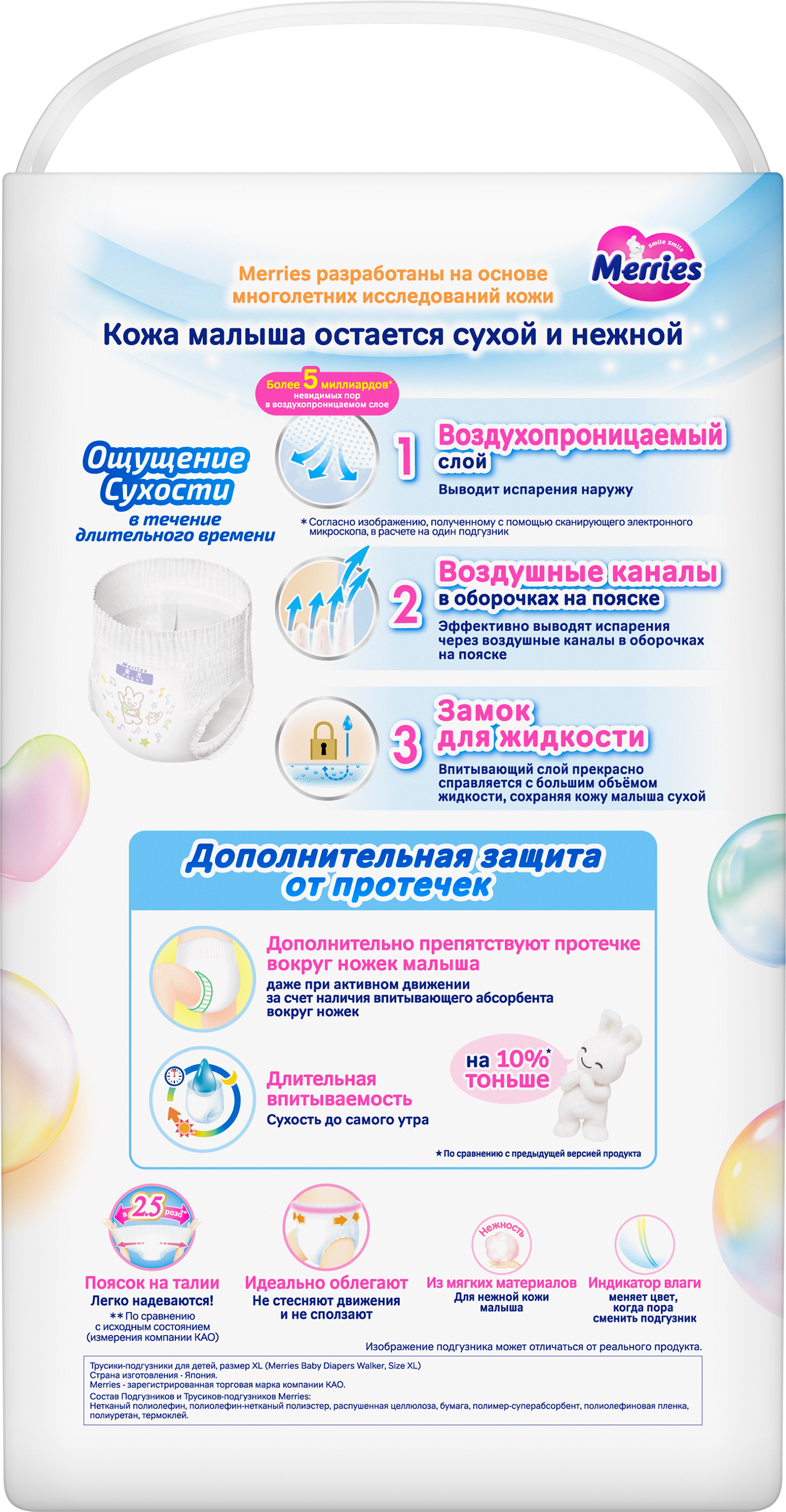 Трусики Merries 5 (12-22 кг) 46 шт. - фото 13