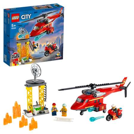 Конструктор LEGO City Fire Спасательный вертолёт блочный