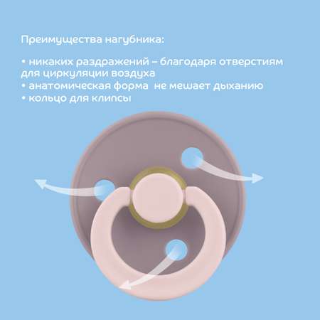 Пустышка Lubby латекс анатомическая от 0 мес. 1 шт.
