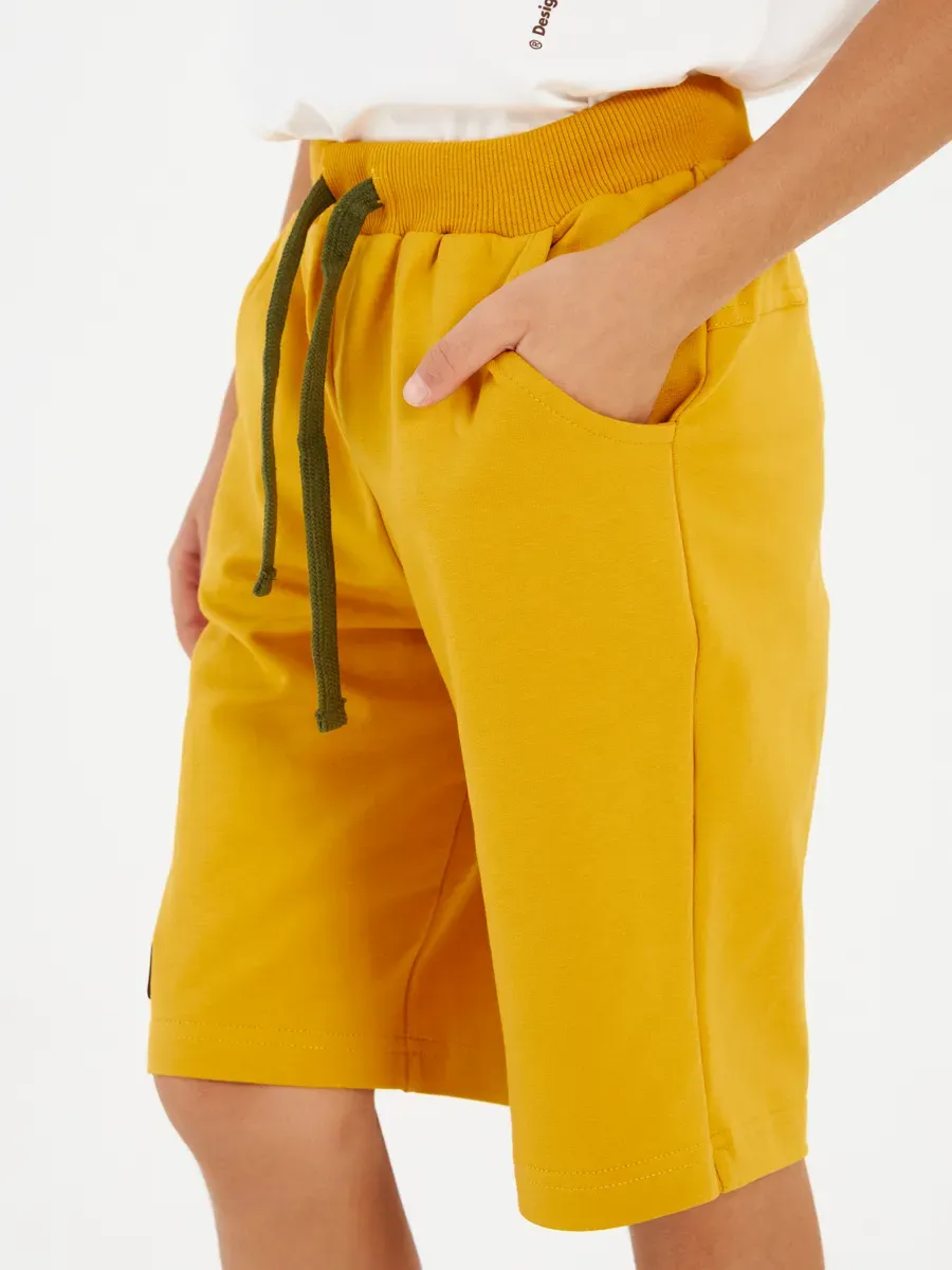Шорты CROOT 955F2B_mustard - фото 3