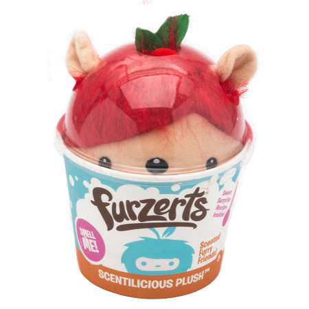 Мягкая игрушка Kangaru Furzerts Ароматный плюшевый десерт средний Челси Вишнёвый Чизкейк