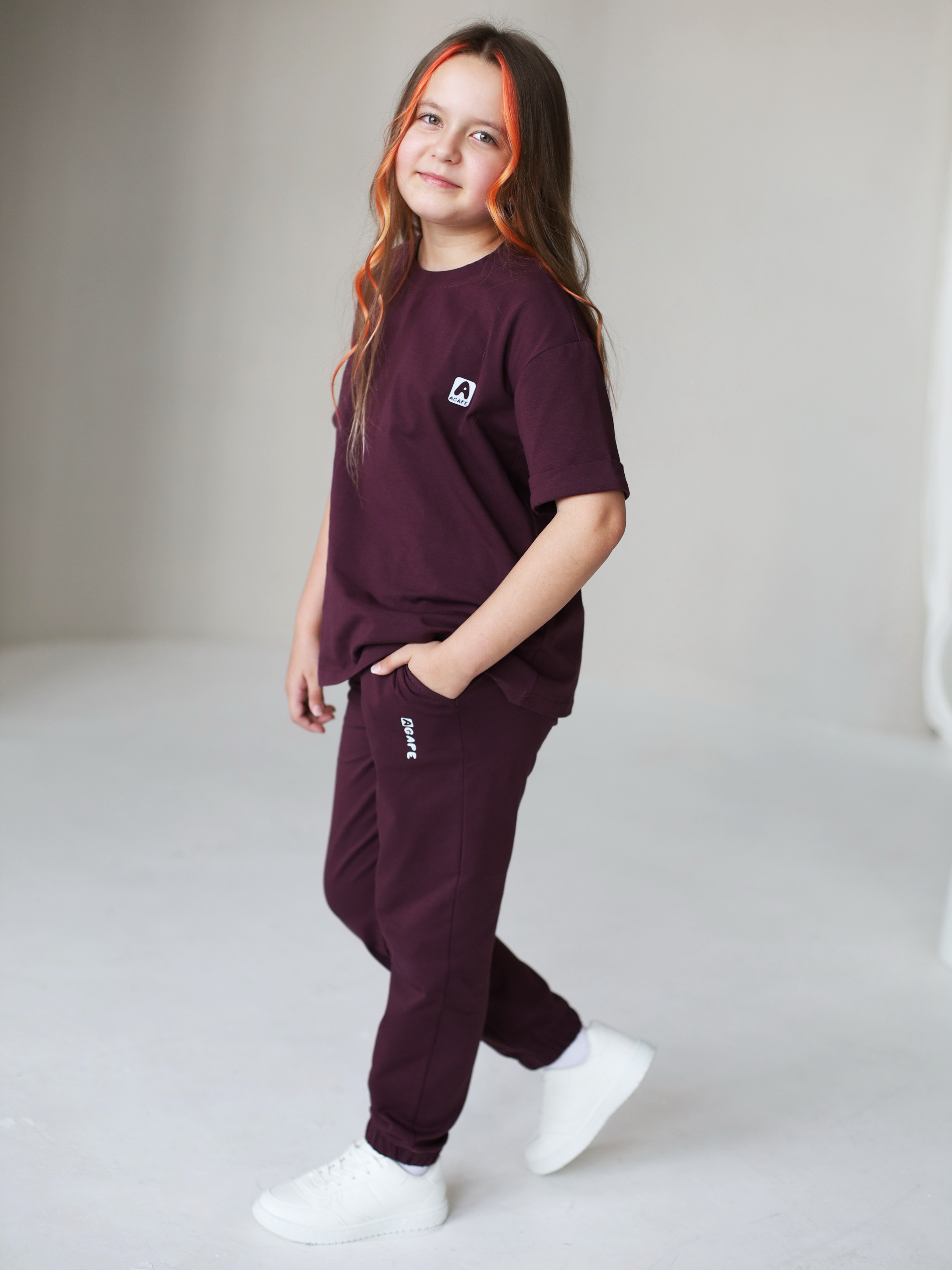 Костюм Агапэ 8017_бургунди - фото 3