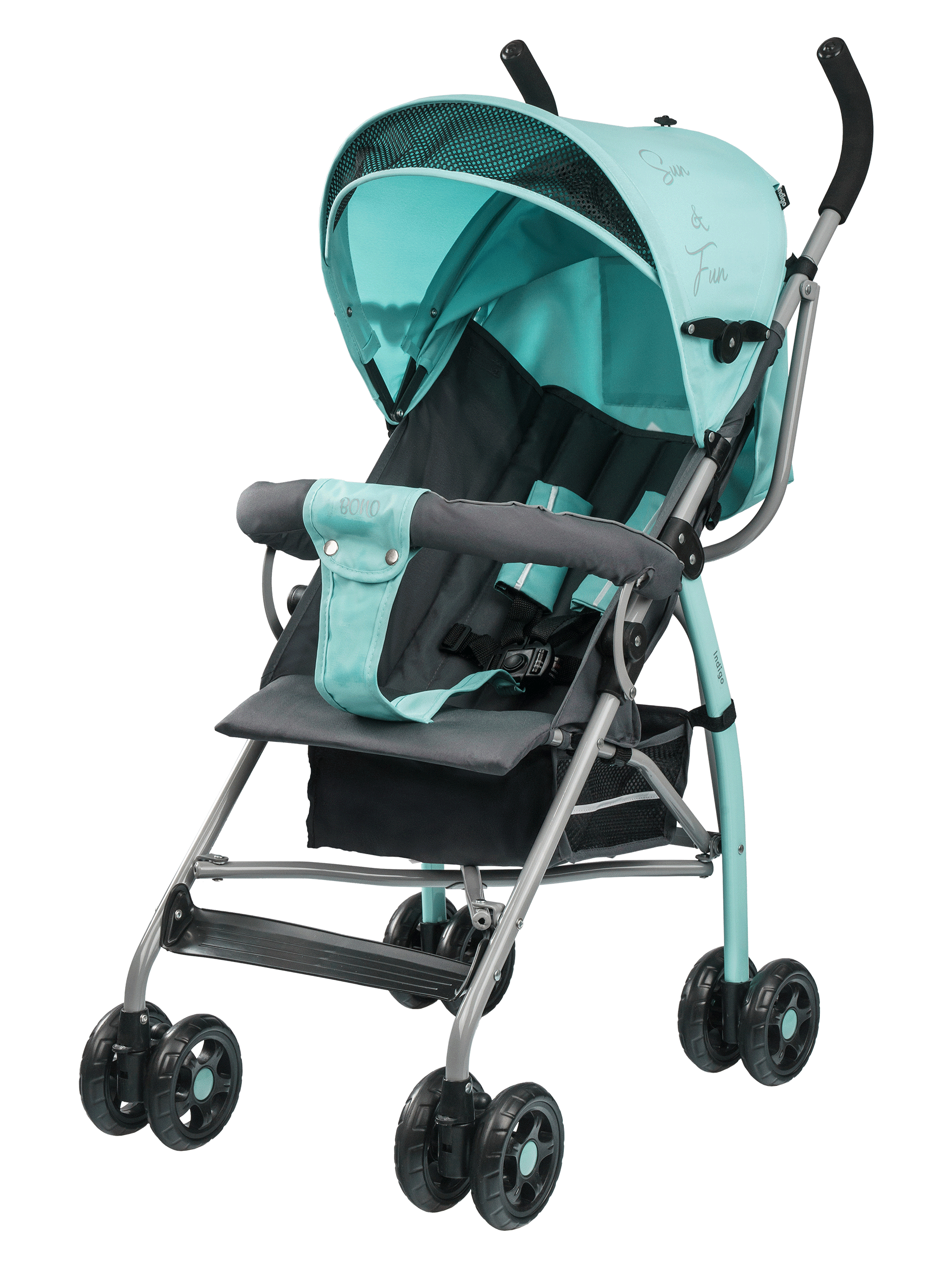 Коляска прогулочная Indigo Bono мятный - фото 8