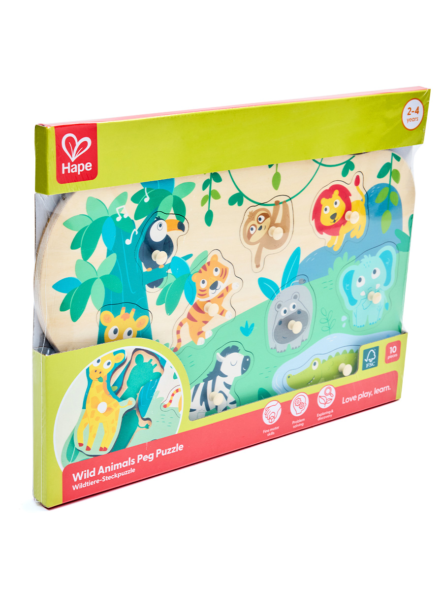 Игрушка Hape рамка-вкладыш Дикие животные - фото 2