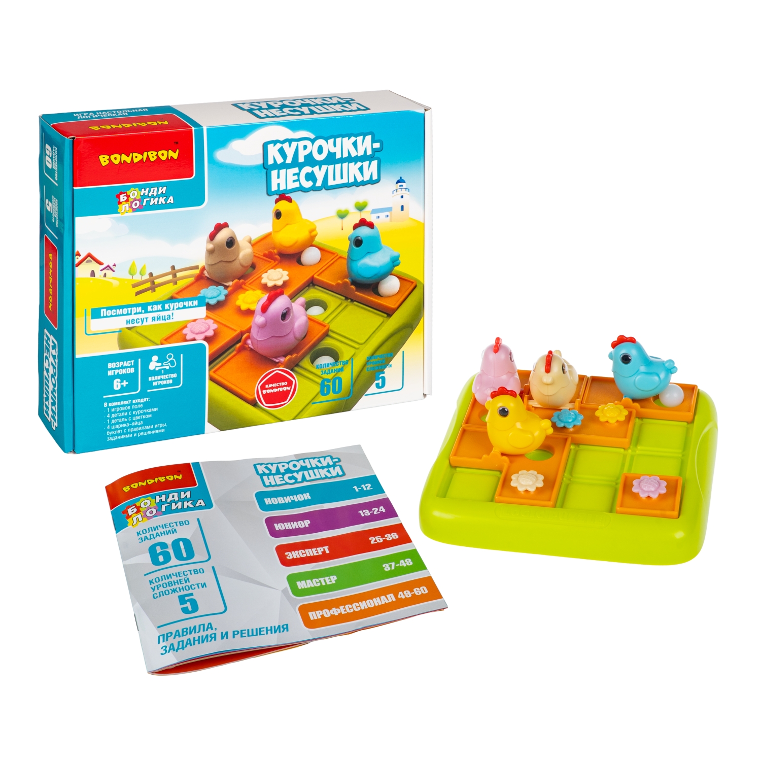 Настольная игра Bondibon КУРОЧКИ-НЕСУШКИ головоломка - фото 3