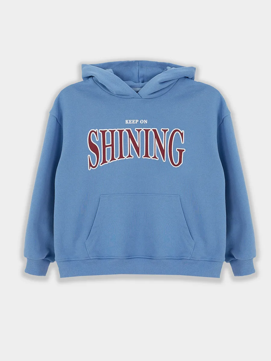 Худи Mark Formelle (Марк Формэль) 127930/пыльно -голубой +печать - фото 10