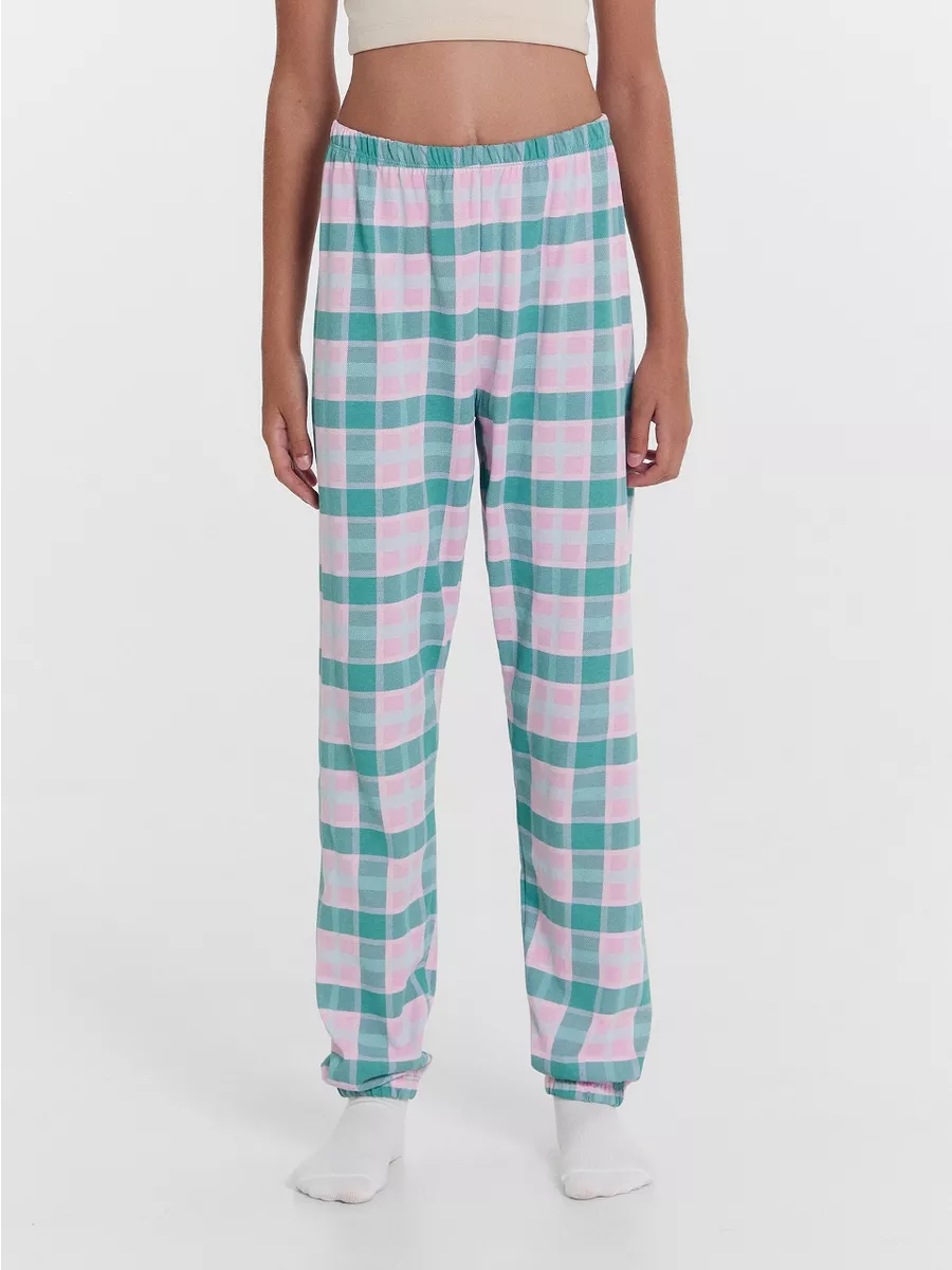 Пижама Mark Formelle (Марк Формэль) 567740/светлая лагуна +клетка на розовом - фото 7