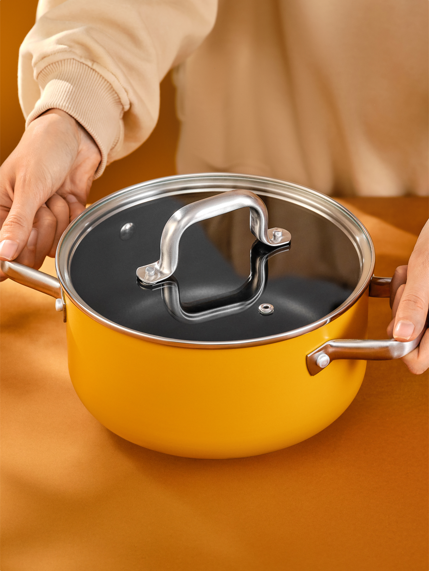 Кастрюля Pragma Robuk 2.9 л желтая - фото 10