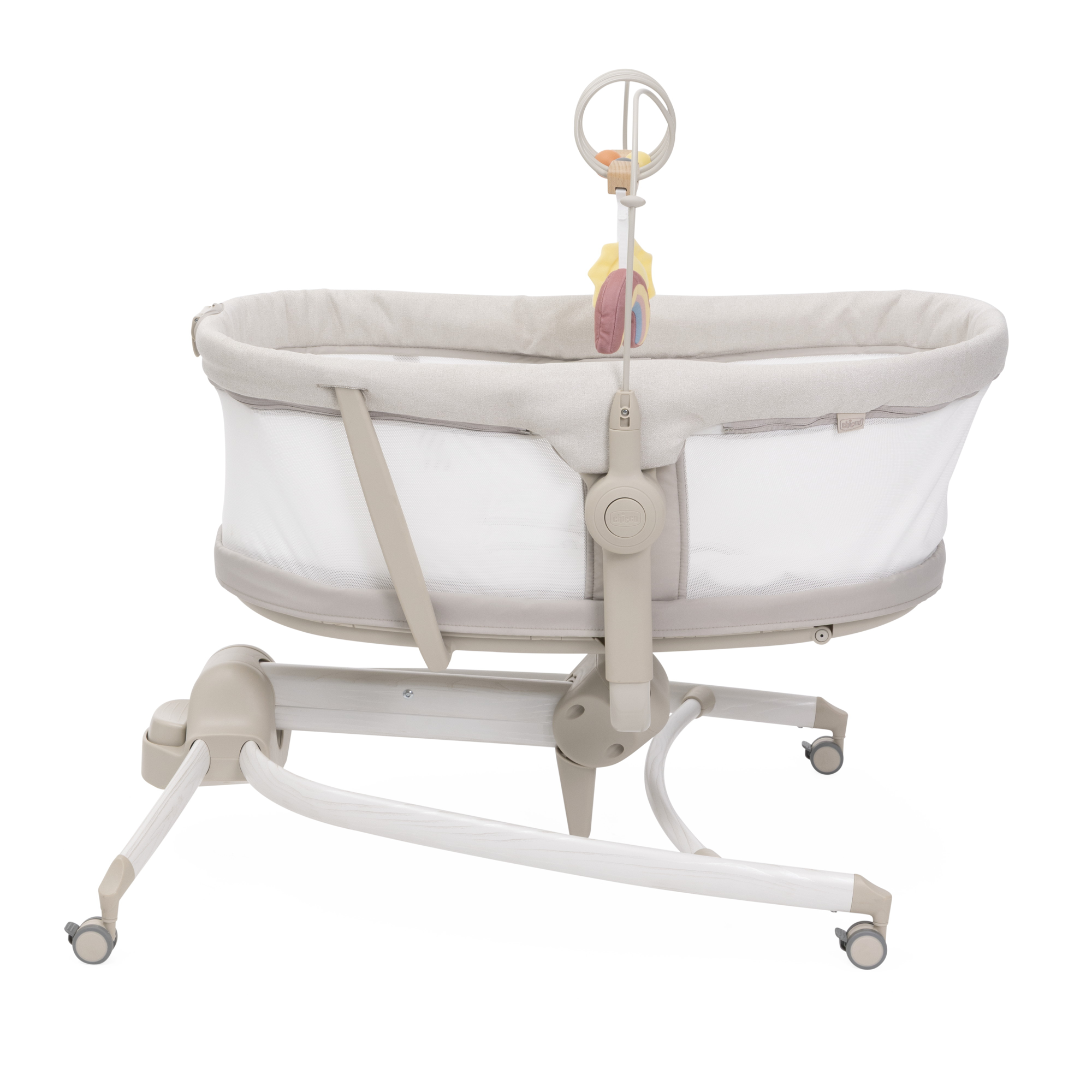 Детская кроватка Chicco Baby Hug Armonia 4в1 с рождения до 3 лет Mother Pearl овальная, без маятника (молочный) - фото 8