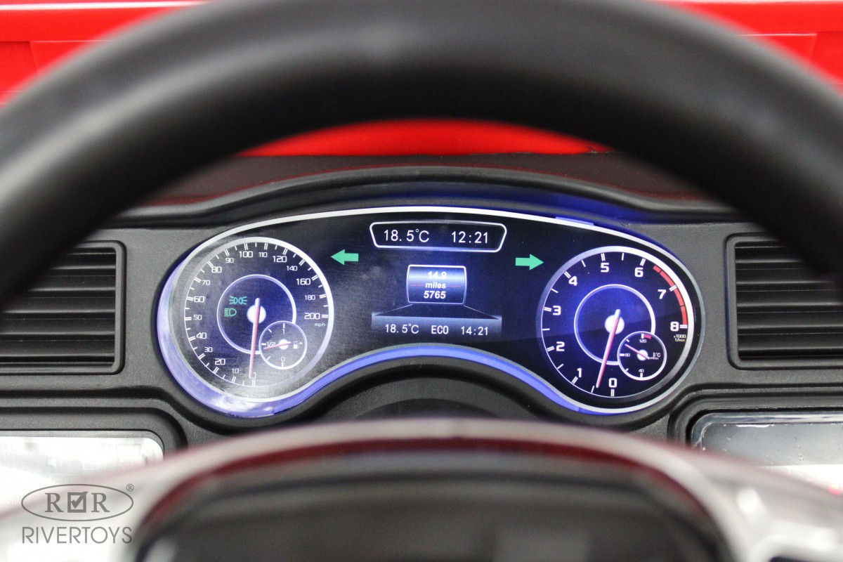 Электромобиль RIVERTOYS A555AA-RED С пультом ДУ - фото 18