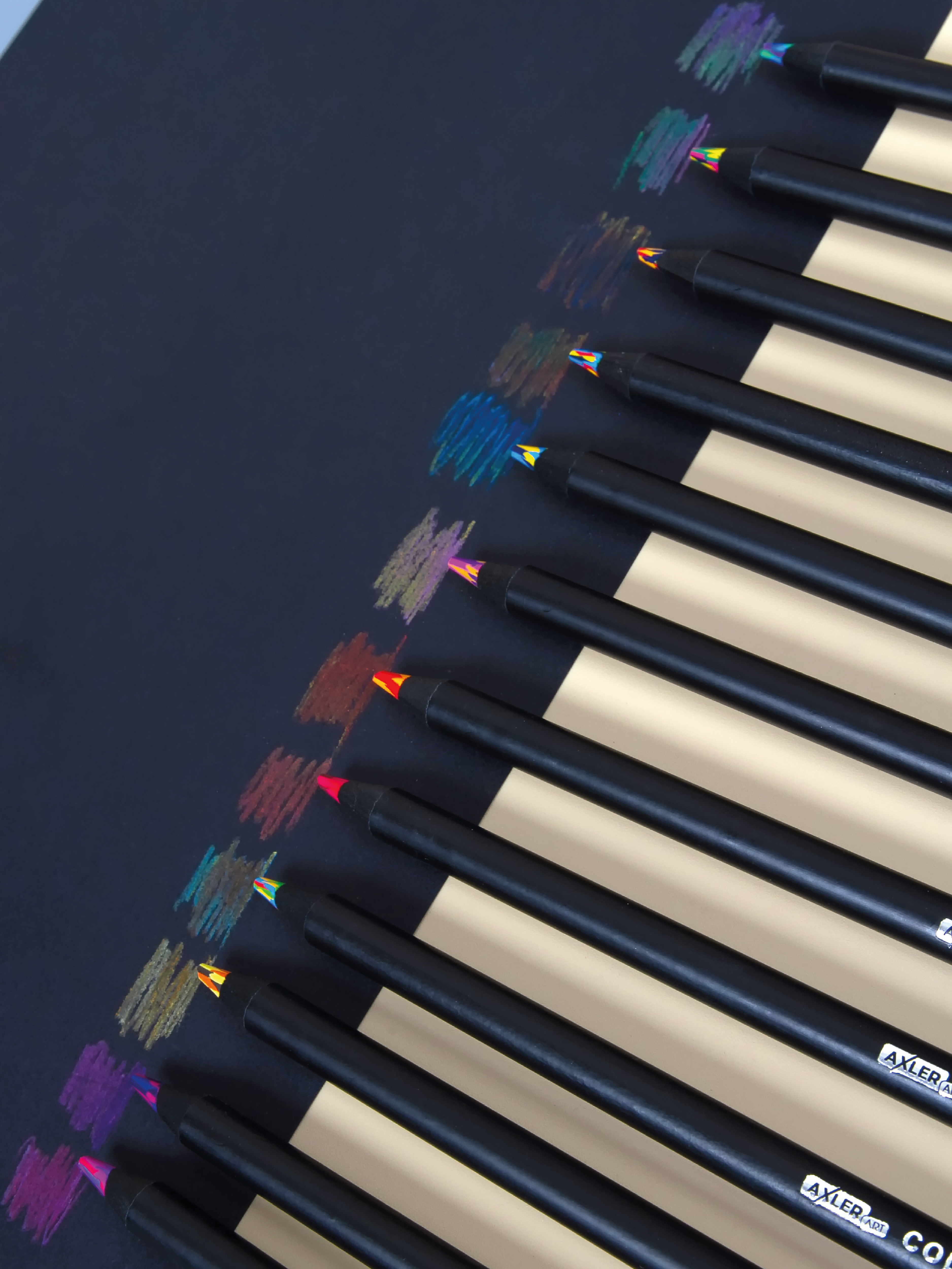 Карандаши цветные AXLER 12 шт. - фото 11