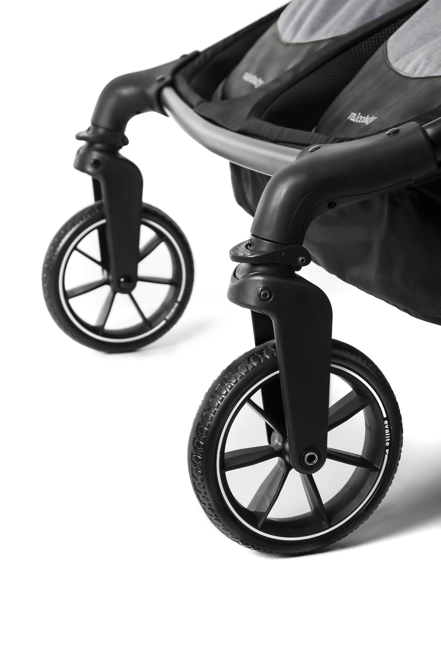 Коляска прогулочная для двойни Valco baby Snap Duo серый - фото 27