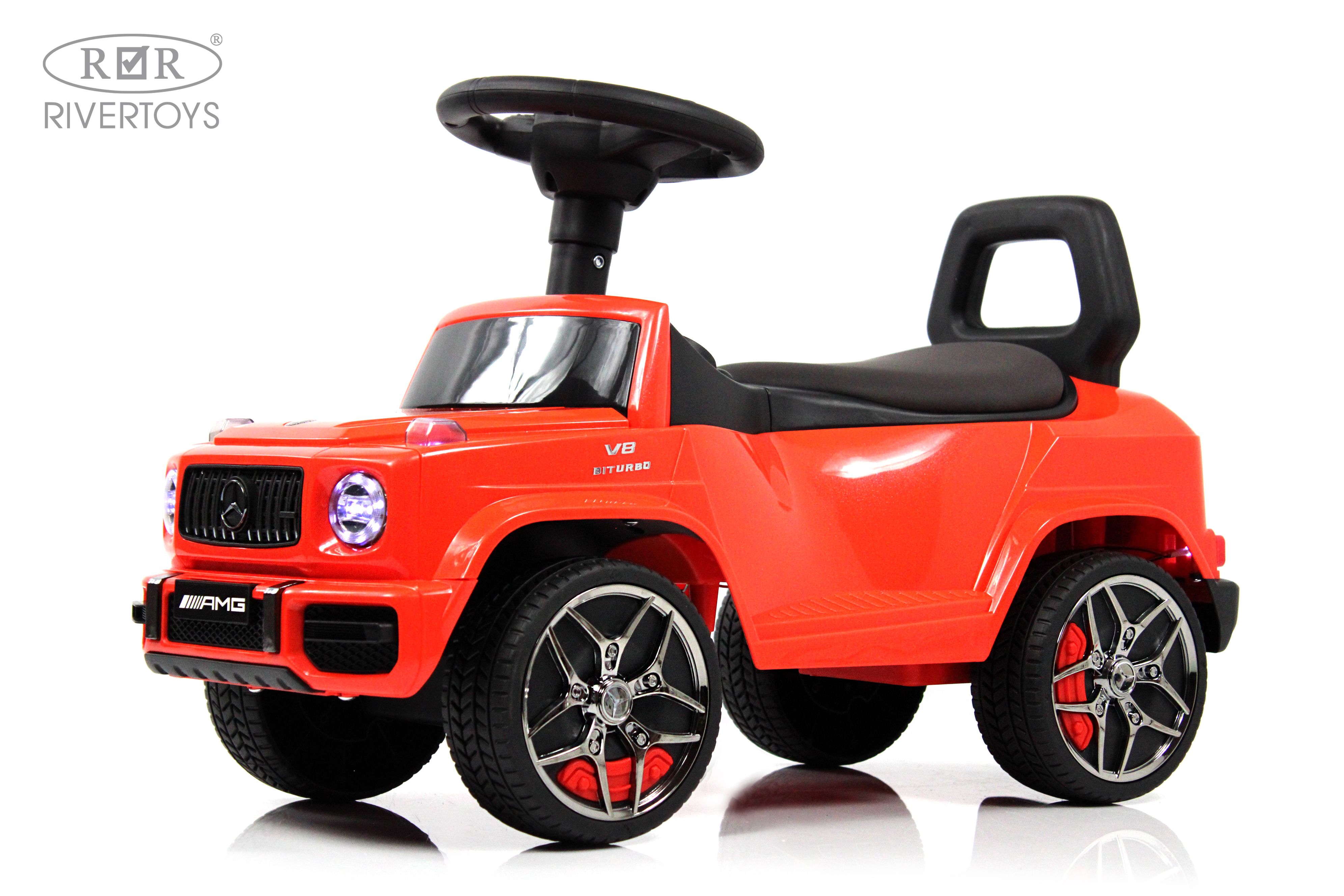 Каталка RIVERTOYS Mercedes-Benz G63 Red Diamond красный - фото 12