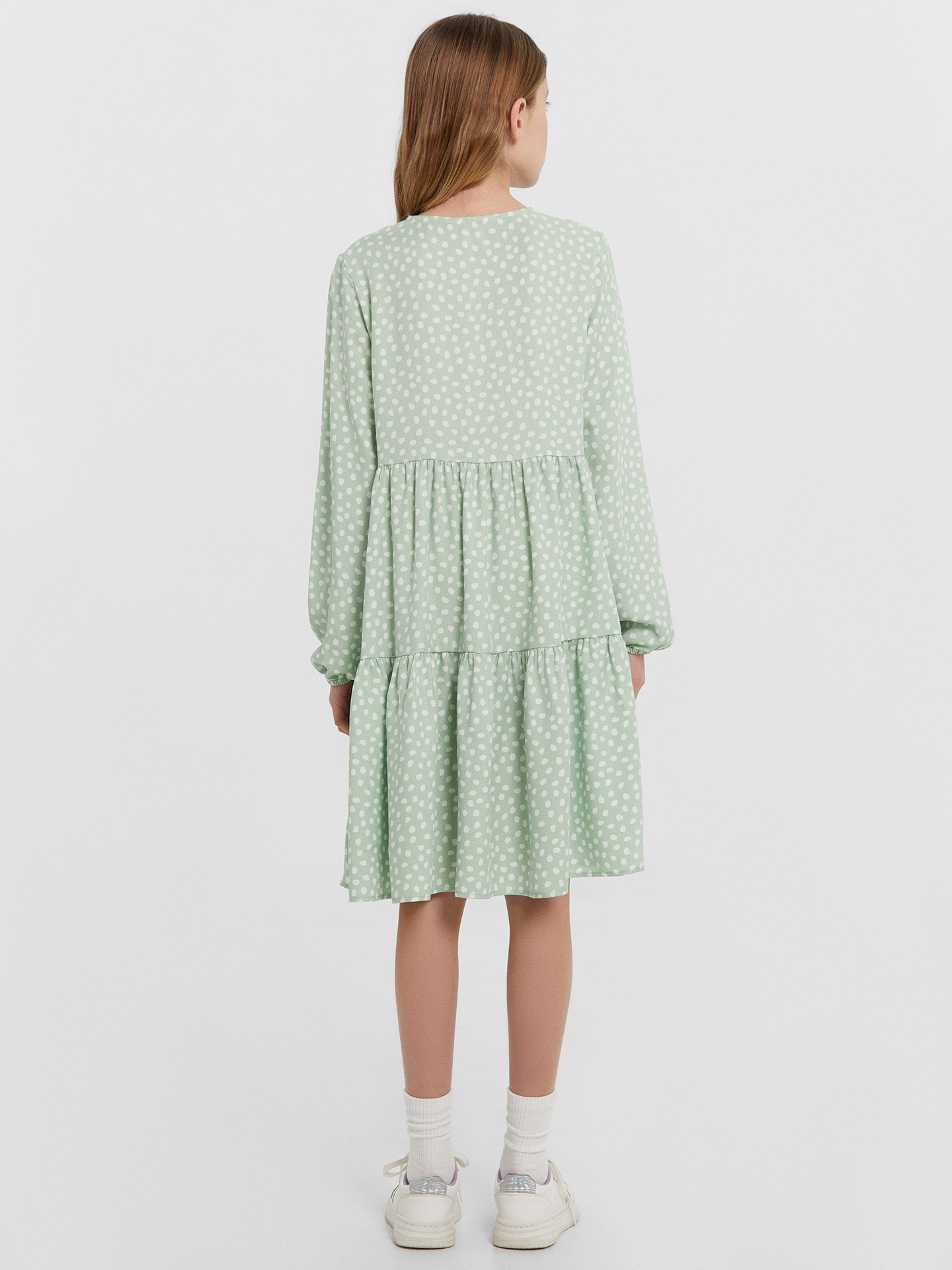 Платье Mark Formelle (Марк Формэль) 157810/горошек на зеленом - фото 5