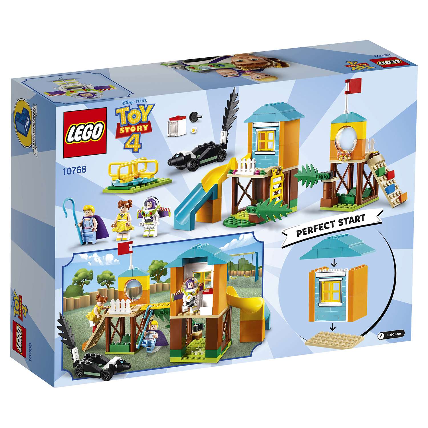 Конструктор LEGO 4+ Приключения Базза и Бо Пип блочный - фото 3