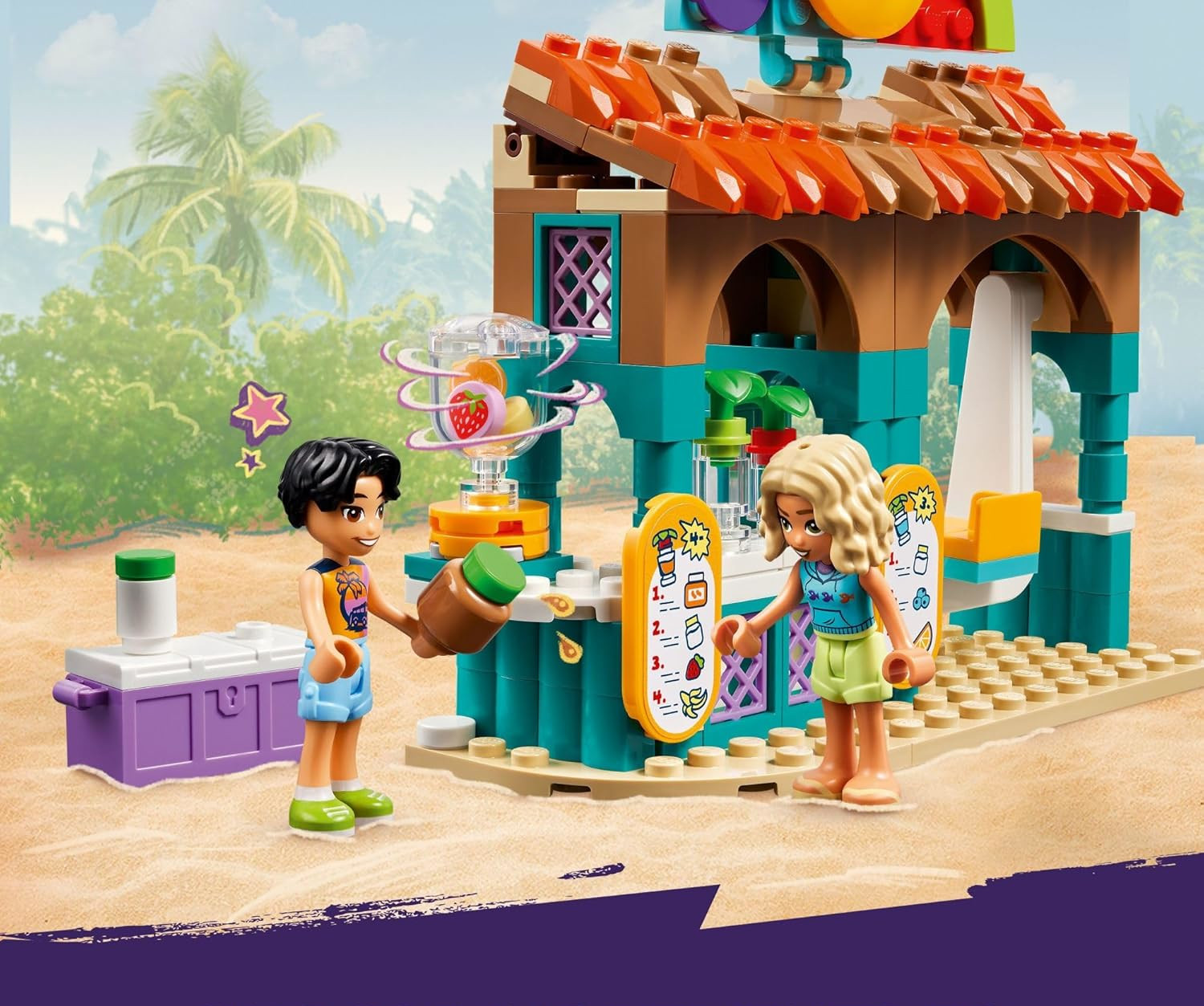Конструктор LEGO Friends Подставка для пляжного смузи 213 дет. - фото 9