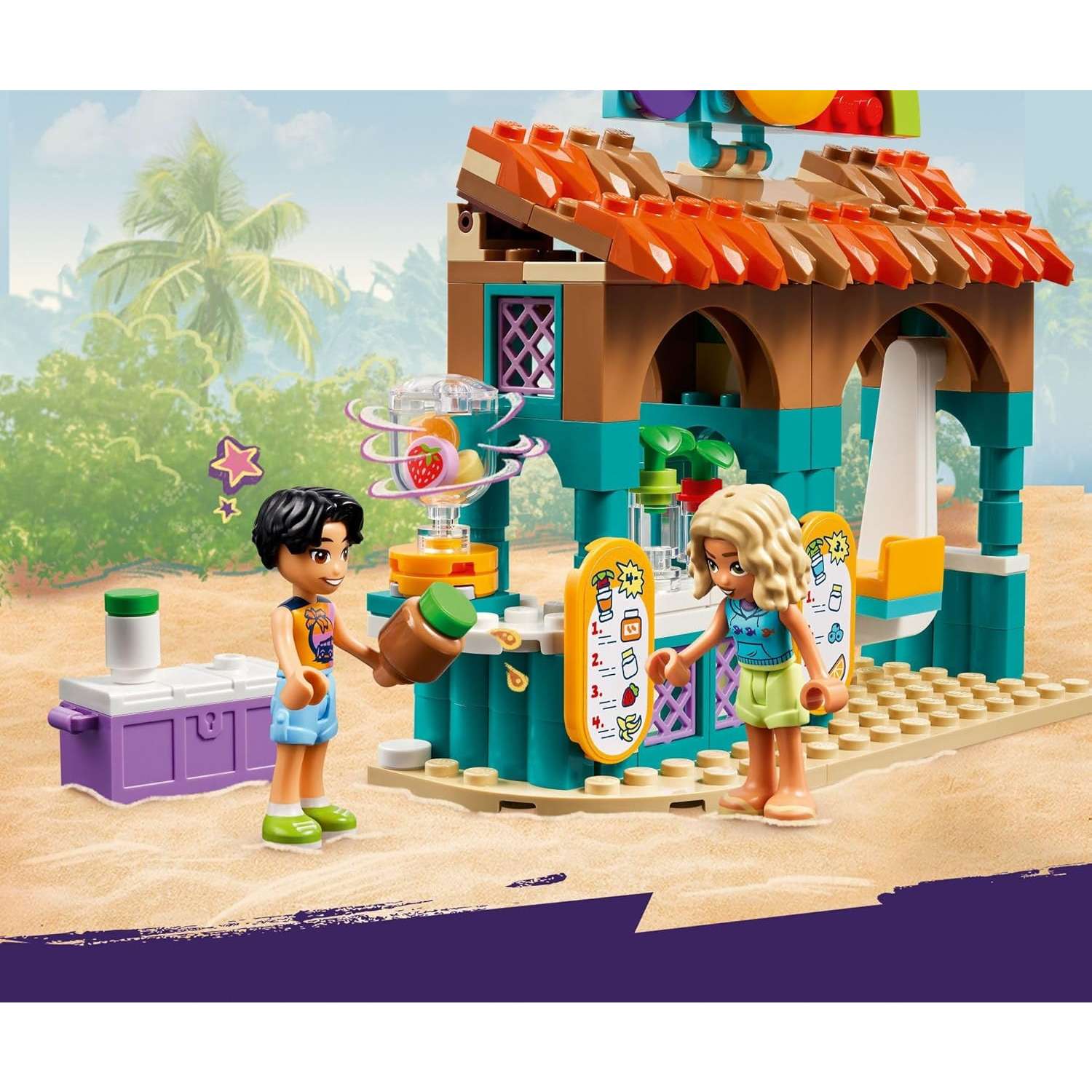 Конструктор LEGO Friends Подставка для пляжного смузи 213 дет. - фото 9