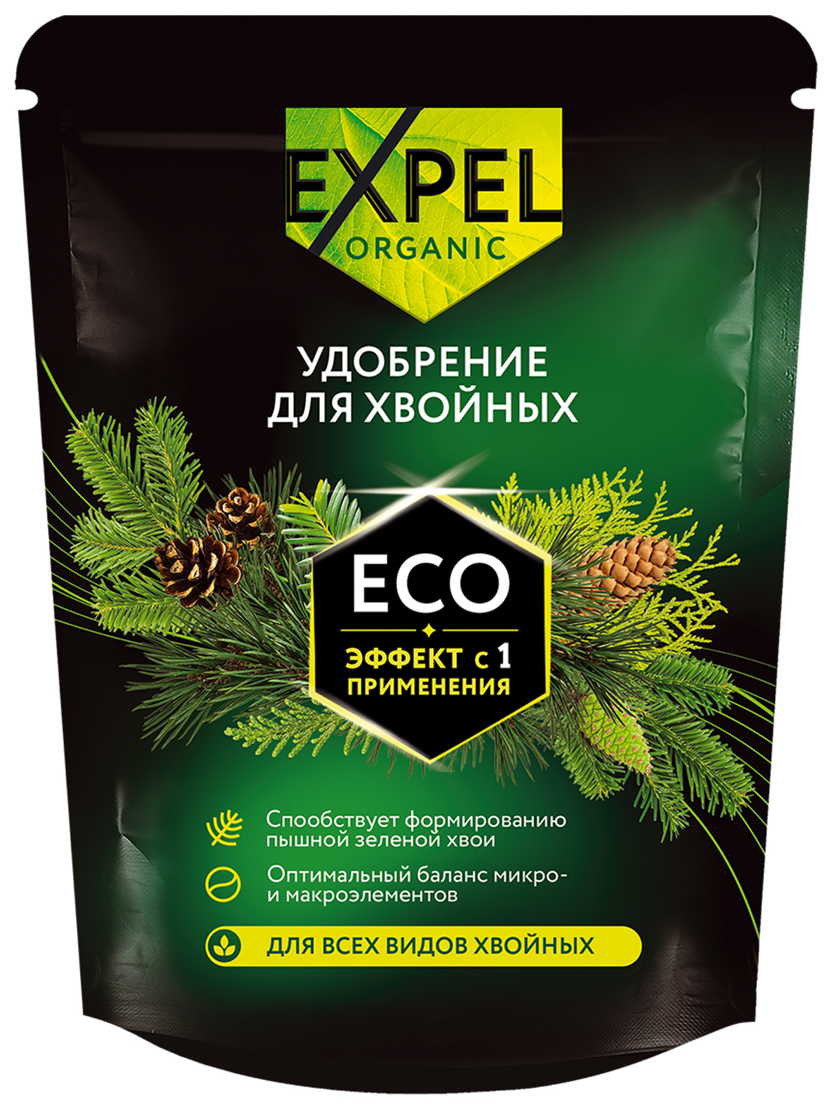Удобрение для хвойных Expel 12 органик микс NPK 4-2-1 - фото 1