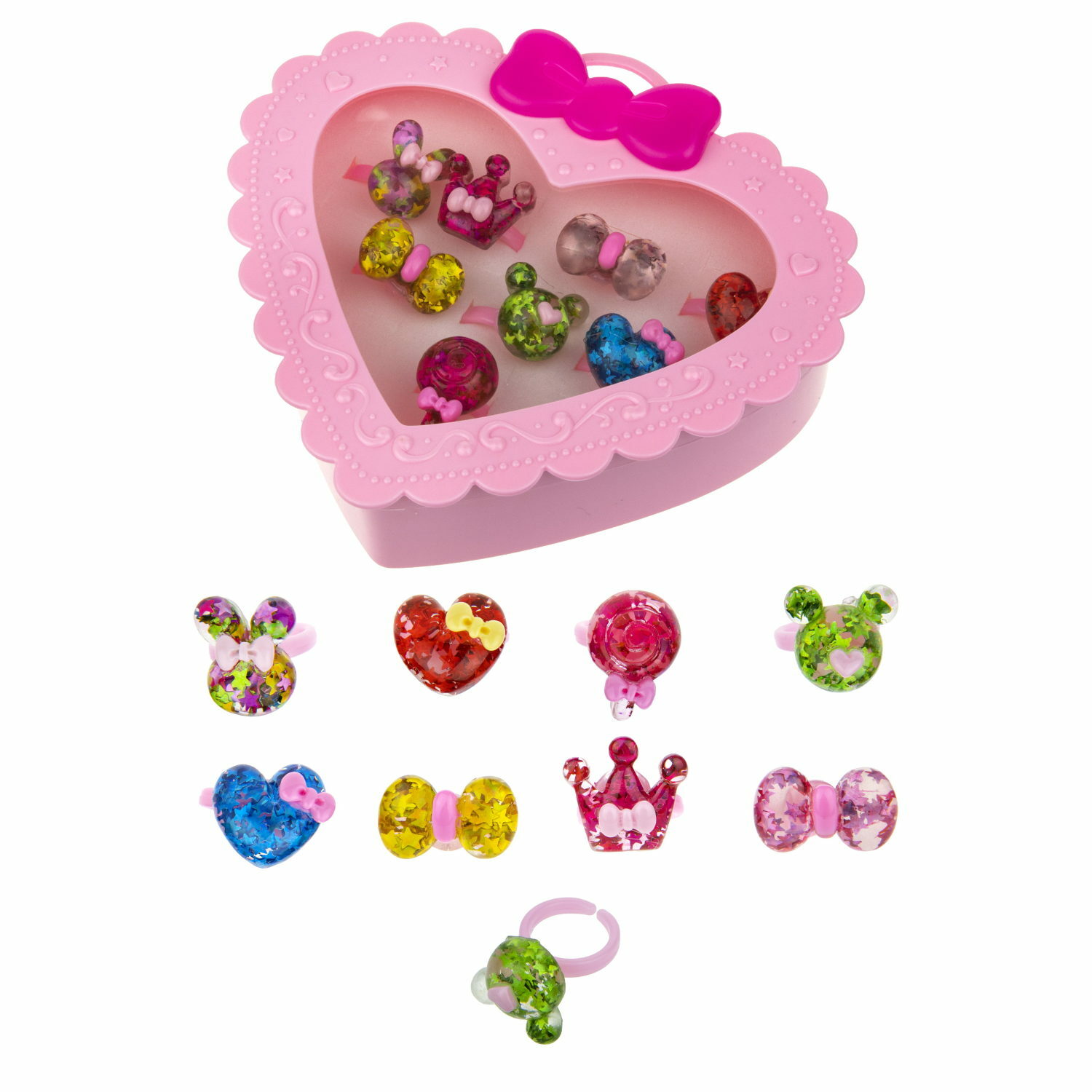 Набор бижутерии 1TOY Sweet heart Bijou 8 колец леденцы Т21034-1 - фото 4