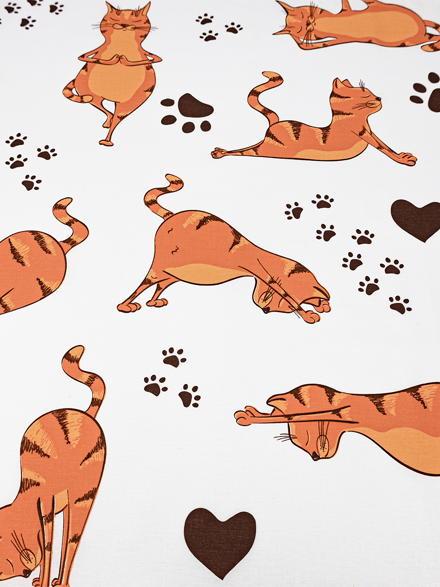 Комплект постельного белья BRAVO Котойога евро 4 предм. - фото 8