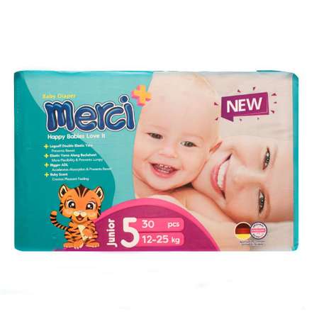 Подгузники Merci 5 30 шт.